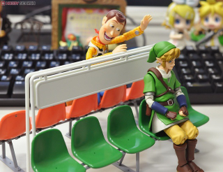 Illustration for article titled Creepy Woody, Angry Link and Friends Make Plastic Benches Fun